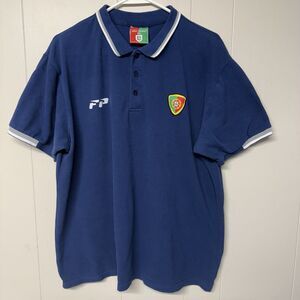 Forca Portugal Ronaldo #7 World Soccer Polo Shirt Logo Blue Men XL EUC